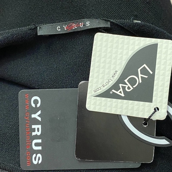 CYRUS Black Lycra One-Shoulder Blouse Medium NWT - Picture 8 of 11